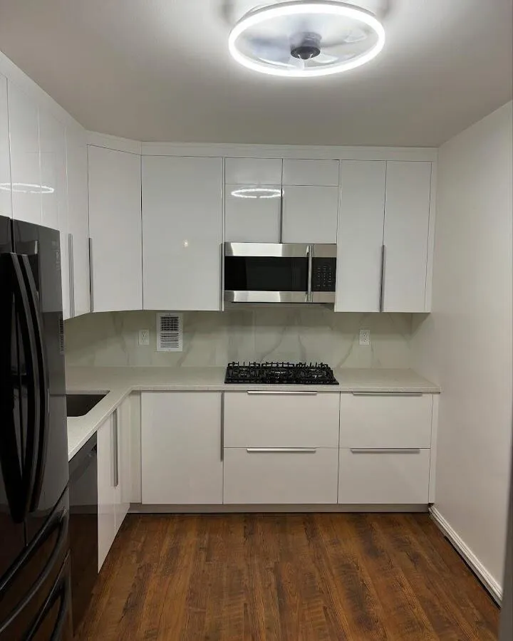 Renovated kitchen with quartz countertops in Bayville